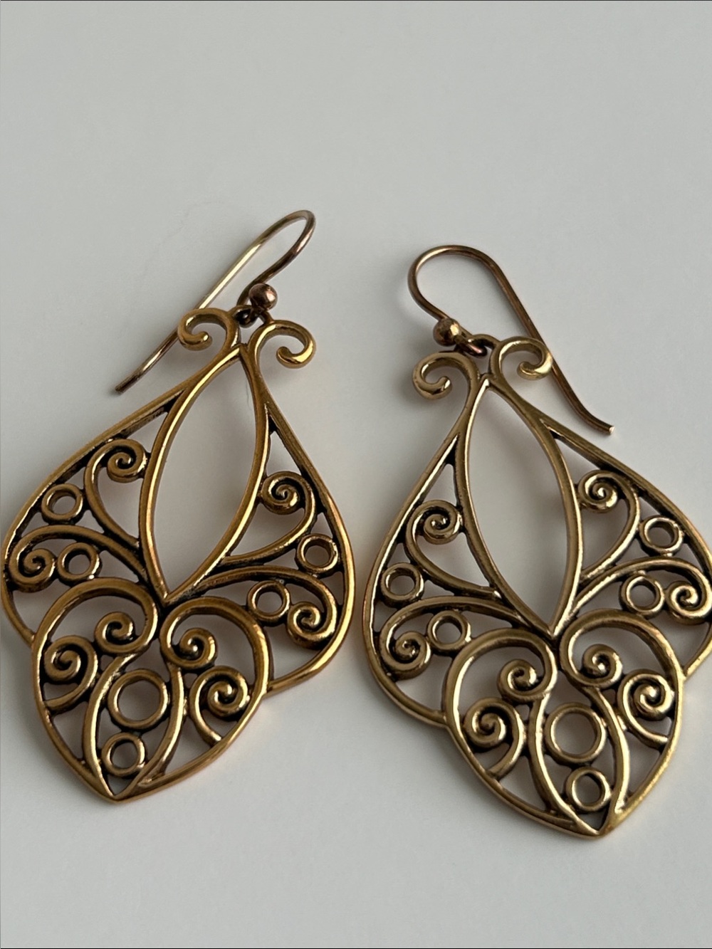 Barse Thailand teardrop Earring Bronze tone - Picture 4 of 10